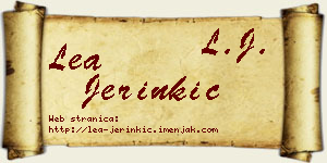 Lea Jerinkić vizit kartica